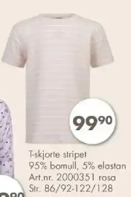 Sparkjøp T-skjorte stripet tilbud
