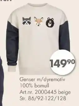 Sparkjøp Genser m/dyremotiv tilbud
