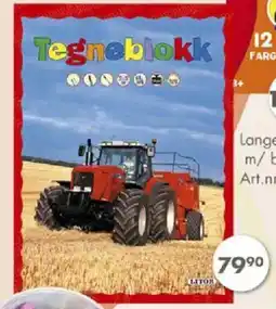 Sparkjøp Tegneblokk traktor 64 blader tilbud