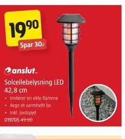 Jula Solcellebelysning LED 42,8 cm tilbud