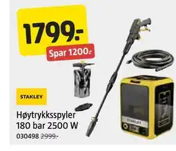 Jula Hytrykksspyler 180 bar 2500 W tilbud