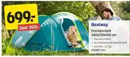 Jula Firemannstelt 240x210x100 cm tilbud