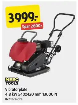 Jula Vibratorplate 4,8 kW 540x420 mm 13000 N tilbud