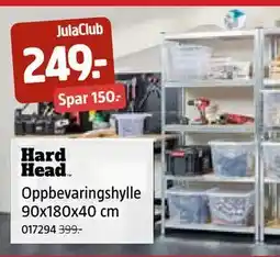 Jula Oppbevaringshylle 90x180x40 cm, Medlemspris tilbud