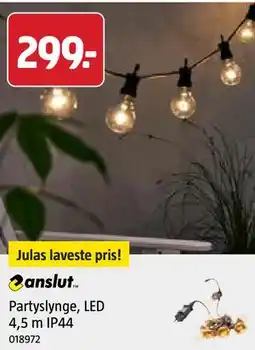 Jula Partyslynge, LED 4,5 m IP44 tilbud