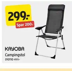 Jula KAYOBA Campingstol tilbud