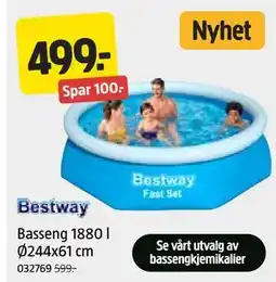 Jula Basseng 1880 l Ø244x61 cm tilbud