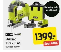 Jula Stikksag 18 V 2,0 Ah tilbud