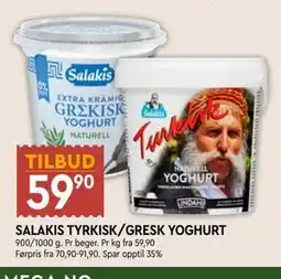 Coop Mega SALAKIS TYRKISK/GRESK YOGHURT tilbud