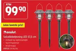 Jula Solcellebelysning LED 37,5 cm tilbud