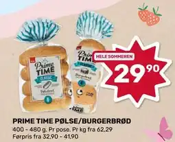 Matkroken PRIME TIME PØLSE/BURGERBRØD tilbud