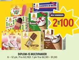 Coop Prix DIPLOM-IS MULTIPAKKER tilbud