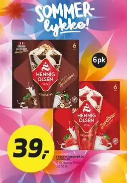 Bunnpris KRONE-IS JORDBÆR OG SJOKOLADE tilbud