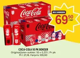 Coop Prix COCA-COLA 10 PK BOKSER tilbud