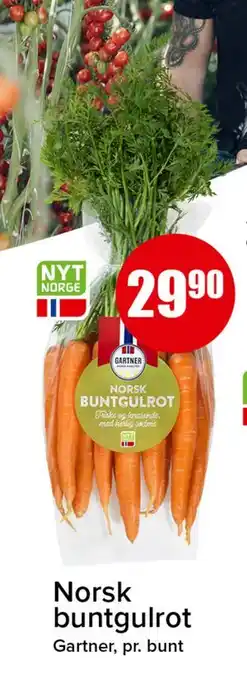 Spar Norsk buntgulrot tilbud