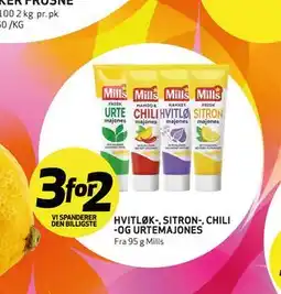 Bunnpris HVITLØK-, SITRON-, CHILI -OG URTEMAJONES tilbud