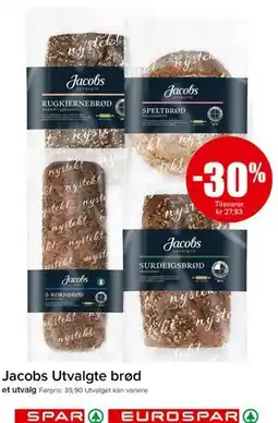 Spar Jacobs Utvalgte brød tilbud
