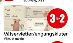 Spar Våtservietter/engangskluter tilbud