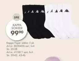 Sparkjøp Kappa Fisper sokker 5 pk tilbud