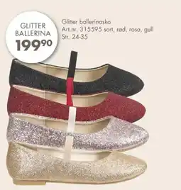 Sparkjøp Glitter ballerinasko tilbud