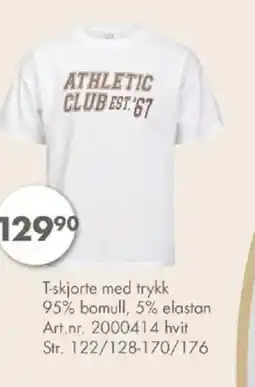 Sparkjøp T-skjorte med trykk tilbud