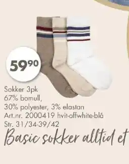 Sparkjøp Sokker 3pk tilbud