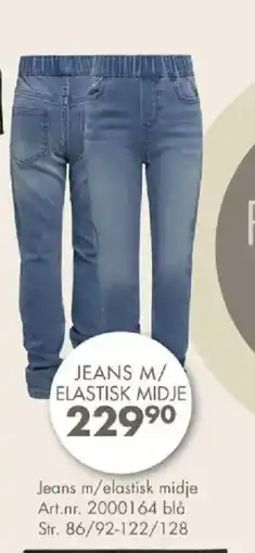 Sparkjøp Jeans m/elastisk midje tilbud