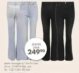 Sparkjøp Jeans utsvinget m/ lavt liv Lina tilbud