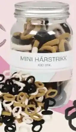 Sparkjøp Mini hårstrikk i krukke - small hårstrikker tilbud