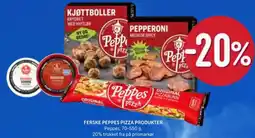 Rema 1000 Ferske peppes pizza produkter tilbud
