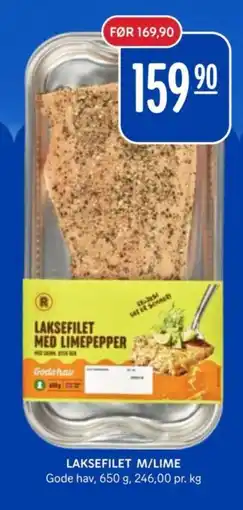 Rema 1000 Laksefilet m/lime tilbud