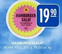 Rema 1000 Hamburgersalat tilbud