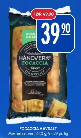 Rema 1000 Focaccia havsalt tilbud