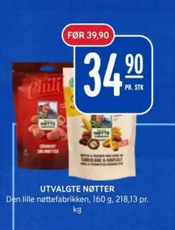 Rema 1000 Utvalgte nøtter tilbud