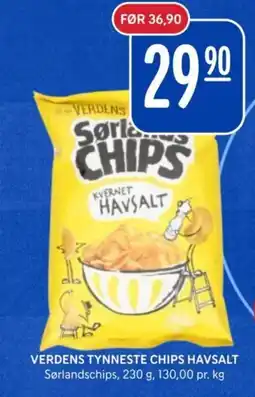 Rema 1000 Verdens tynneste chips tilbud