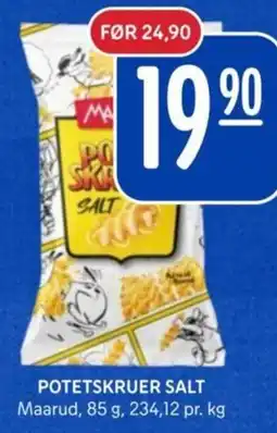 Rema 1000 Potetskruer salt tilbud