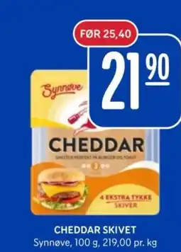Rema 1000 Cheddar skivet tilbud