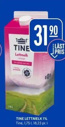 Rema 1000 Tine lettmelk 1% tilbud