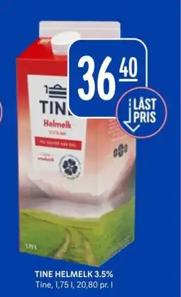 Rema 1000 Tine helmelk 3.5% tilbud