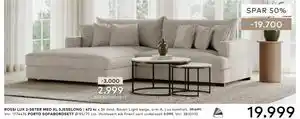 Skeidar ROSSI LUX 2-SETER MED XL SJESELONG tilbud