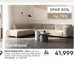 Skeidar VESTA MODULSOFA tilbud