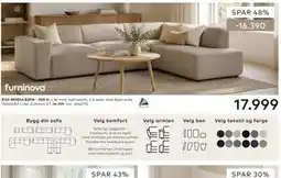 Skeidar EVO MODULSOFA tilbud