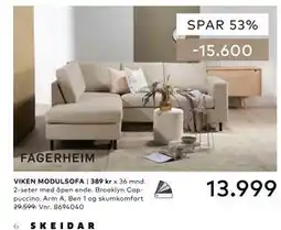 Skeidar VIKEN MODULSOFA tilbud