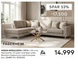 Skeidar HEDDA MODULSOFA tilbud
