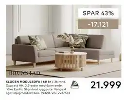Skeidar SLOGEN MODULSOFA tilbud