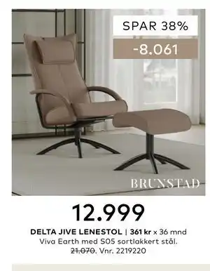 Skeidar DELTA JIVE LENESTOL tilbud