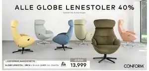 Skeidar GLOBE LENESTOL tilbud