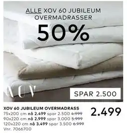Skeidar XOV 60 JUBILEUM OVERMADRASS tilbud