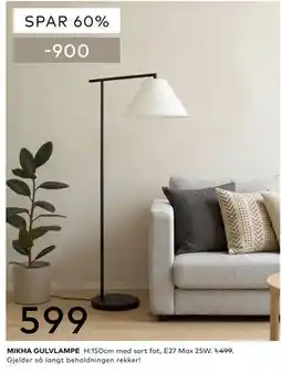 Skeidar MIKHA GULVLAMPE tilbud
