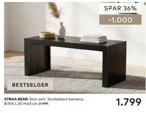 Skeidar STRAA BENK tilbud